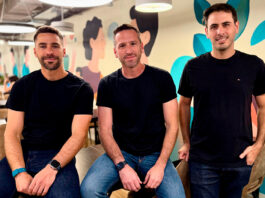 Foto de Jonathan Muszkat, Esteban Zecler y Julian Bender, cofundadores de Selenios.