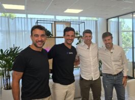 Hernán Corral, Gonzálo Abálsamo, Rafael Soto y Javier Goñi en la presentación de SAV3.