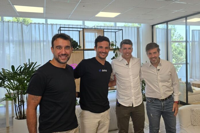 Hernán Corral, Gonzálo Abálsamo, Rafael Soto y Javier Goñi en la presentación de SAV3.