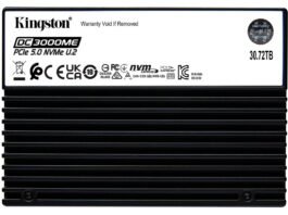 Kingston lanza el SSD DC3000ME Gen5 de 30,72 TB para data centers con entornos de IA y nube